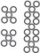 Ciieeo 5 Ensembles Joint Pour Serrage Remplacement De Joints Étanchéité Pour Raccords De Tuyauterie Flexible 5 Pièces * 5