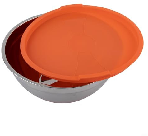 Functional Stainless Steel Bowl with Secure Silicone Bottom for Safe Food Mixing (26cm)