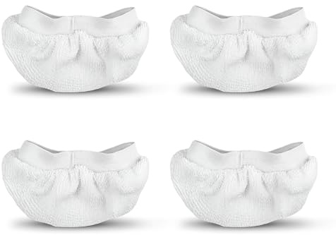 Rolipo Dampfreiniger Ersatztücher Set - 4 x Ersatzbezug Tücher für Rolipo dampfreiniger - waschmaschinengeeignet - Dampfreiniger Zubehör