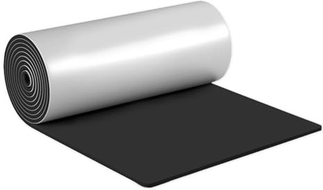 Moosgummi Selbstklebend Schaumstoff Schaumstoffplatte 3 mm x 30 cm x 320 cm | Zellkautschuk Neopren für Böden, Wände, Fahrzeugschutz, DIY Basteln, Schwarz