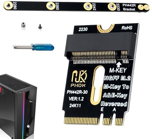 Generisch Festplatten Erweiterungskarte Umgekehrte Riser-Karte | WLAN-Interface zu M-Key Konverter Für PC- und Laptop-Mainboards, Computerwartung & Heimgebrauch
