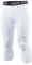 ARSUXEO 3/4 Collant de Compression Leggings de Course à Pied pour Hommes Pantalon Capri Sport Gym K75 Blanc M