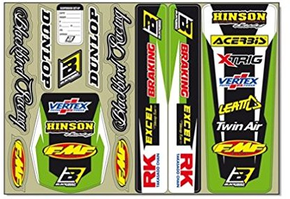 MX Enduro Aufkleber Kawasaki Standard Kit 47x33cm