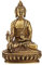 GURU SHOP Buddha Statue aus Messing Medizin Buddha 14 cm - Modell 11, Gold, Buddhas