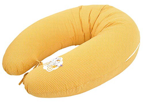sei Design Stillkissenbezug passend für Stillkissen, Bezug für Schwangerschaftskissen, Seitenschläferkissen 170 x 30 cm, mit Reißverschluss aus 100% Baumwolle, waschbar und Schadstofffrei