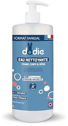 Dodie, Acqua Detergente 3 in 1, senza Profumo, 1 L