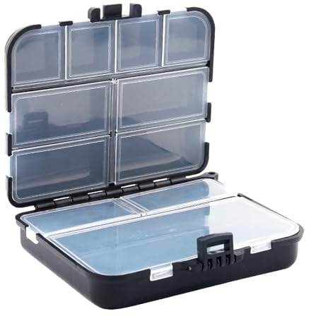 Fishing Tackle Boxes Double-Layer 16-Compartments Fishing Tackle Container Fishing Lure Accessories Box for Floats, Rigs, Lures & Other Equipment