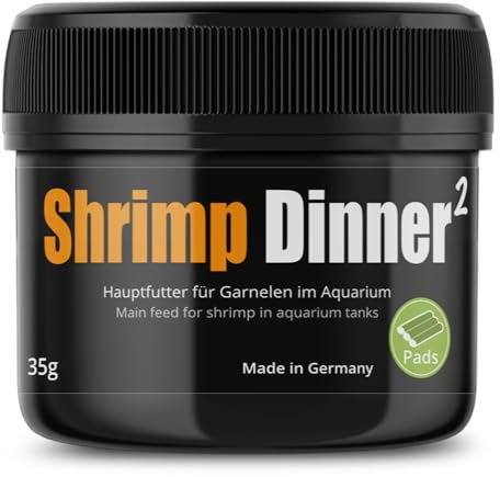 GlasGarten Shrimp Dinner 2 | 35g – Premium Garnelenfutter, Hauptfutter für Ziergarnelen, aus 100% natürlichen Zutaten gepresst, schonend getrocknet