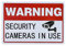 BCTS Vintage Metal Sign Advertencia Video Vigilancia Seguridad Cámaras En Uso Exterior Metal Placa Placa 12X16 pulgadas
