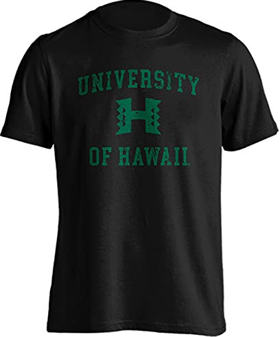 Sport Your Gear University of Hawaii Rainbow Warriors Distressed Retro Logo T-Shirt