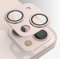 GIOPUEY Camera Protector for iPhone 13, iPhone 13 mini Camera Lens Protector [2 in 1 Material] Metal Frame + Tempered Glass - Pink