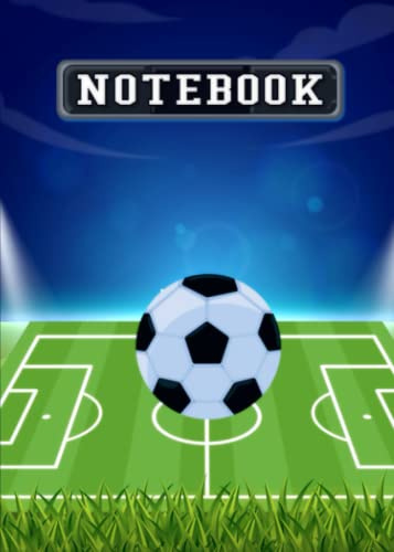 Football Notebook: Lined For Writing Journaling A5 Size 120 Pages For Kids Teenagers And Adults Used For School Home Office