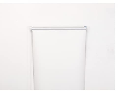 Thermal Insulated Blackout Fabric Roller Blinds, Easy Fit Room Darkening Shades Fittings Included Cream (Width 90cm x Length 165cm, Blackout, Cream) (BK004)