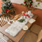 Fell Tischläufer,Kunstfell Modern Tischläufer - 30x120cm Weihnachten Tischläufer Weiß,Winter Tischläufer Felloptik,Deko Fell Table Runner für Hochzeit Schminktisch Tischdekoration