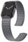 LKEITY Kompatibel mit Apple Watch Armband 49mm 45mm 41mm 44mm 42mm 40mm Schlaufe Magnet Leder Link Loop Ersatzband Uhrenarmband, Magnetisch Lederarmband für iWatch Series 8/SE/SE2/7/6/5/4..Damen Grau