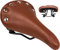 GORIX Fahrradsattelsitz, braun, Federnietung, bequemes Kissen, Mountainbike, Rennrad (GX-6000)