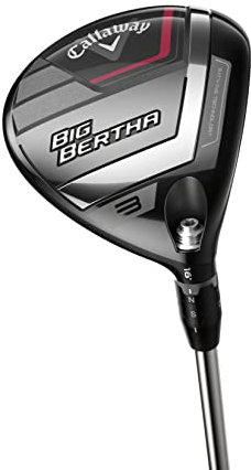 Callaway Herren CG FW Big Bertha 23 Golfschläger, Golf-Fairway-Wälder, Schwarz und Rot