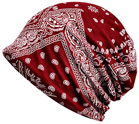 Beanie Chemo Mützen Damen Sommer Turban Beanie Super Weich Slouchy Kopfbedeckungen Kop Wraps Beanie Mütze Kappe für Haarausfall, Kreb, Chemo B