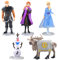 5 Stück Spielfiguren Set Fro-zen, Eiskönigin Mini Figuren Set, Prinzessin El-sa, An-na und Ol-af, Kristoff, Spielfigur Rentier Sven, ideal als kleines Geschenk für Kinder ab 3 Jahren