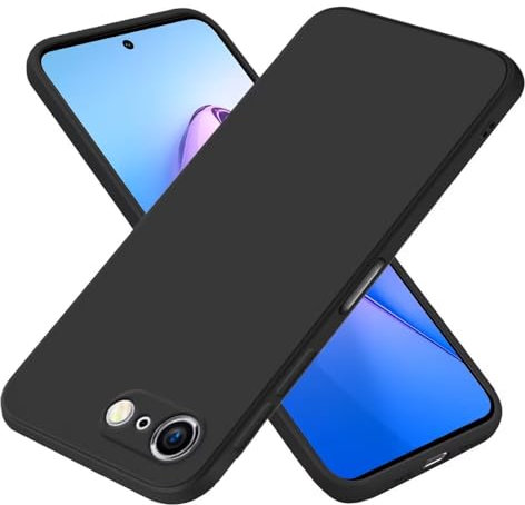 EASSGU Custodia per iPhone 6 Plus/iPhone 6s Plus (5.5 Inches), Cover Morbida in Silicone TPU - Nero
