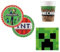 Kit Festa 8 Persone Set Tavola Addobbi Party Compleanno con 8 Piatti, 8 Bicchieri e tovaglioli per MINECRAFT