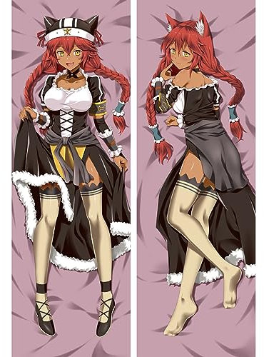 RuiHao Anime Kissenbezug Manga Kissenhülle Für Overlord,Anime Pillowcase Digitaler Doppelseitiger Druck Kissenbezug,Seitenschläferkissen Bezug,Bedding Umarmungskissen Bezu,Shortplush-120 x 40 cm