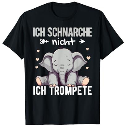 Schlafshirt Damen Schlafshirt Herren Pyjama Lustig Elephant T-Shirt
