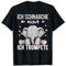 Lustige Schlafshirt Nachthemd Schlafoutfit Damen Ich Schnarche Nicht Ich trompete Schlafshirt T-Shirt Damen Unisex Kinder Schwarz S Klein Cartoon Klassisch T-Shirt