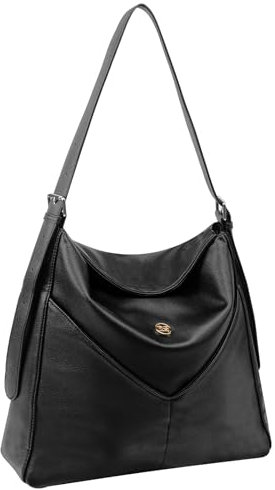 PS PETITE SIMONE Shopper Tasche Damen Hobo Bag Tote Bag große veganem Leder Crossbody Schultertaschen mit verstellbarem Riemen, Ledertasche Abby