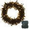 Meision Lichterkette Batterie 20m 200LEDs, Lichterkette Außen Inner mit Timer, 9 Modi, Speicherfunktion, Lichterkette Outdoor Batterie Weihnachtsbaum für Party, Balkon, Zimmer, Warmweiß