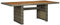 SDWEHO7 Gartentisch mit Holz-Tischplatte, PE Rattan Terrassentisch Balkontisch Wetterfest Garten Balkon Esstisch, Braun 200x100x74 cm
