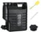 10L Water Container Dispenser with Tap Outdoor Hiking Container, black