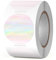 YIKIADA Holographic Thermoetiketten Runde Vinyl 38 mm Regenbogen Rolle Selbstklebend Punktaufkleber Wasserdicht Glitter Aufkleber für Logo Barcode QR Code Office Home 500 Stück