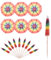 sourcing map 50 Pcs Rainbow Drink Umbrellas Cocktail,3.9 Inch Cocktail Picks Toothpicks Colorful Mini Paper Umbrellas for Drinks Cupcake Beach Party Decorations