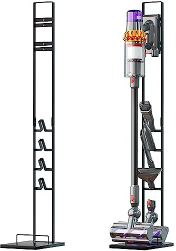 vhbw supporto verticale, stander compatibile con Philips SpeedPro Max FC6822/01 aspirapolvere senza fili - grigio scuro