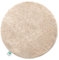 Floordirekt Badematte Sky, Badteppich in Rund, Dichtes, Flauschiges Wohlgefühl für Ihr Zuhause, Badvorleger rutschfest waschbar, schadstoffgeprüft (Beige, 120 cm (Rund))