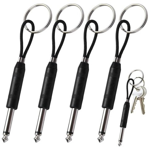 DONOONIS 4 Stück Schlüsselanhänger Gitarre für, Vintage Schlüsselbrett Schlüsselhalter,Musikliebhaber Schlüsselhalter,Wand WandschlüsselbundKey Holder,Schlüsselkasten Stecker