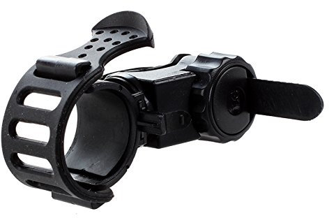 Eighosee Soporte de Linterna Lampara Manillar Ligero Color Negro Bici