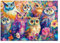 KaayeeWood Holzpuzzle Erwachsene,290 Teile Bunte Eulen Holz Puzzle,Einzigartige Wooden Puzzle Mit Box Aus Holz Geburtstagsgeschenk für Erwachsene und Kinder