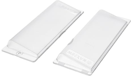 ensipart Lampenabdeckung für Dunstabzugshaube kompatibel mit Bauknecht C00919622 Set aus 2 transparenten Schutzdeckel für Lampe