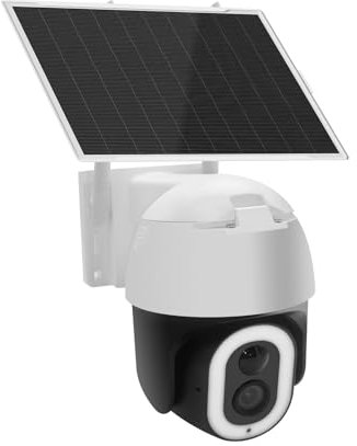 KYF Caméra IP Motorisée Extérieure Ultra HD 2K+ 4MP – 100% Solaire – WiFi DualBand – LED 800lm