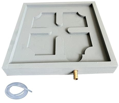 Plant Drip Trays, Floor Tray, With Grooves and Drain Holes, with 39in Drain Pipe, Anti-slip Design, for Indoor, Outdoor(26cm/10in)