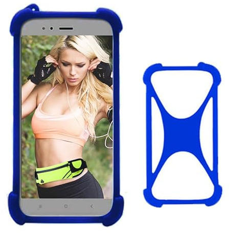 Cheshaoping Tasche Hülle Soft TPU Silikon Case Für Jio J20 Pluto 6.5 Handyhülle Handy Tasche Schutzhülle Cover Schale Bumper Blue