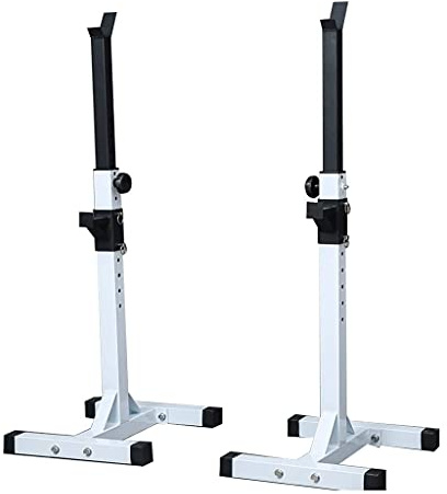 Squat Rack Multifunktionale verstellbare Langhantelablage für Fitness, inklusive Split Squat und Bankdrücken Funktionen