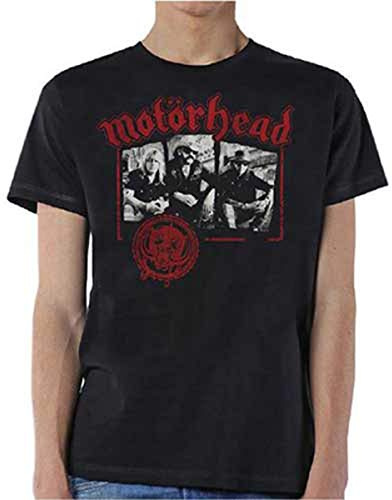 Rockoff Trade Men's Motorhead Stamped T-Shirt, Black, Xx-Large