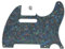 KAISH 5-Loch-Tele-Gitarren-Pickguard, Vintage-TL-Pickg-Guard für USA/Mexiko Telecaster/Tele Abalone Pearl