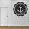 Sunnywall Wandtattoo Maritim Nautical Anker Anchor Land & Sea | Wandaufkleber | Wanddekoration | Wandmotiv Farbe Gold, Größe Größe 1