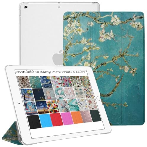 DuraSafe - Custodia per iPad Tri-Fold Smart Cover stampata A fiori iPad Air 1 - 9.7 2013
