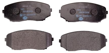 HELLA 8DB 355 032-941 Bremsbeläge - mit akustischer Verschleißwarnung | T2672 - für u.a. MITSUBISHI