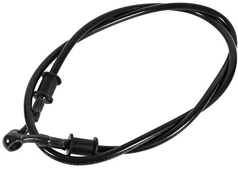 Suuonee Bremse Linie Rohr, 50 cm - 120 cm Bremse Schlauch Motorrad Geflochtener Stahl Bremse Kupplung ?l Schlauch Linie Rohr Bunt(500mm-Schwarz)